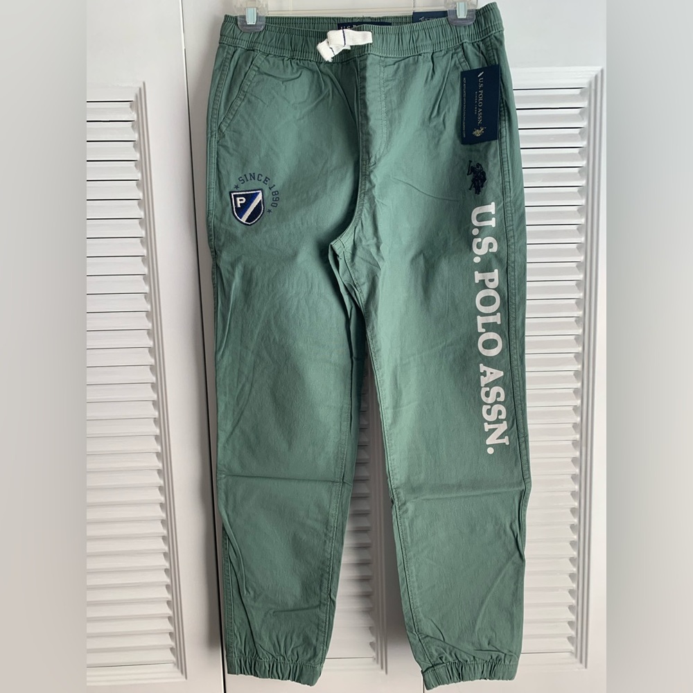 Boys Stretch Canvas Joggers
